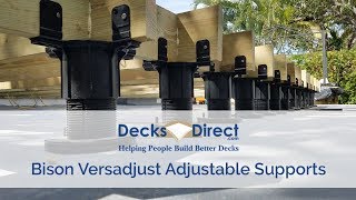 Versadjust Adjustable Deck Supports by Bison [upl. by Synn]