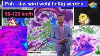 Das wird wohl heftig werden PolarluftVorstoß mit Schnee amp Sturm Wettervorhersage 1421112024 [upl. by Grizel144]