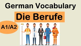 Lesson 7  A1A2 German Vocabulary  Die Berufe  Learn German in UrduHindi [upl. by Treblig]