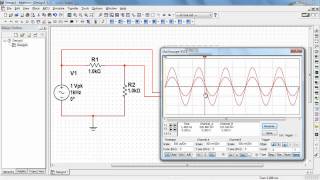 NI Multisim Waveform cursor measurements with the twochannel oscilloscope [upl. by Desdemona723]