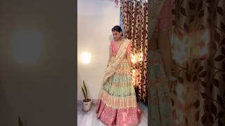 गरबा में दुपट्टा लगाने के 4 तरीके। navratri draping duppatta lehenga garbaoutfits garba [upl. by Wallie]