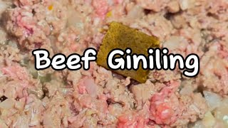 Beef Giniling 20 Minute Ulam Ideas Easy Recipe Filipino Food [upl. by Broderick]