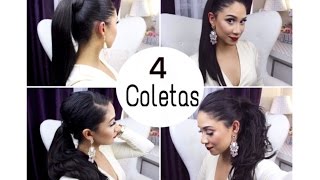 4 IDEAS DE COLETAS FACILES Y ELEGANTES [upl. by Johppah]