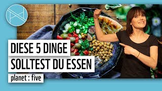 Nachhaltig Essen  5 Dinge die gut für dich und die Umwelt sind  planet  five [upl. by Rivalee]