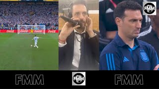 La REACCION de SCALONI en los penales Argentina Francia en la FINAL del Mundial QATAR 2022 [upl. by Lrac]