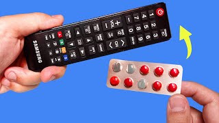 Take a Common Empty Pill Pack and Fix All Remote Controls in Your Home How to Repair TV Remote [upl. by Thais410]