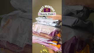 Meesho beauty finds  makeup organiser  led mirror meeshofinds unboxing shorts [upl. by Derdle]