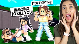 MY DAUGHTER GOT IN A FIGHT in SCHOOL Roblox Bloxburg Roleplay [upl. by Aetnuahs]