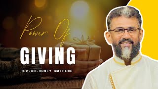 Power of Giving  RevDr Roney Mathews  Sunday Service [upl. by Sadowski]