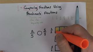 Lesson 85  Reteaching Video 2  Comparing Fractions  Benchmark Fractions [upl. by Terriss]