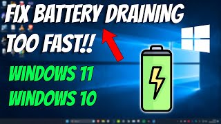 How To Fix Battery Draining Too Fast in Windows 11 [upl. by Eatnod]