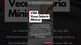 VSM Veces Salario Mínimo en tu crédito Infonavit shortvideo creditoinfonavit infonavit [upl. by Leola528]