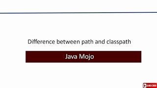 Difference between path and classpath [upl. by Gibrian]