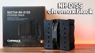 NOCTUA NHD15S chromaxblack  One fan great performance [upl. by Enamart]