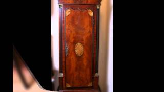 Mahogany Inlaid 8 Day Long Case Clock ASamuel of Louth c1800 [upl. by Etaner]