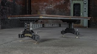 The Brunel Coffee Table  Steel Vintage  The Industrial Furniture Company [upl. by Alaecim352]