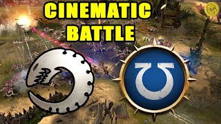 DoW 2 Codex Edition  Cinematic Battle  Ultramarines vs Tyranids [upl. by Ymar]