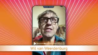 TV Oranje app videoboodschap  Wil van Weerdenburg [upl. by Hara]