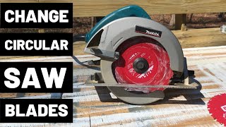 How To Change Circular Saw Blades [upl. by Komarek609]