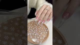 ⏩Winter ❄️ Nail design nails nailart naildesigns youtubeshorts [upl. by Seidule]