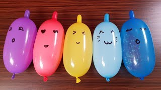 Making Slime with Funny Balloons  Satisfying Slime video [upl. by Rahmann]