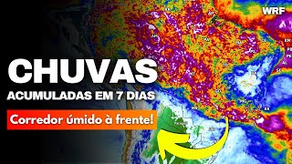 240324 CHUVA ACUMULADA EM 7 DIAS  ALERTA SUDESTE E NORDESTE [upl. by Suqram939]