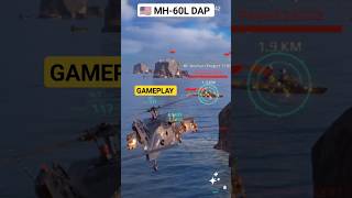 MH60L DAP  Gameplay  Helicopter  Modern warships Shorts [upl. by Heddie57]