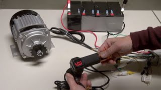 How to Connect a Brushless DC Motor to Controller 48V 750W EBike in English [upl. by Iliram]