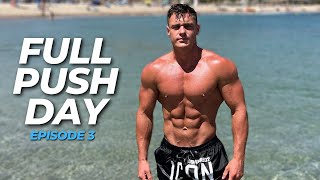 Full Push Day Walkthrough  Chest Delts Triceps [upl. by Airbmac81]