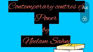 class 12 Political Science Question Answer of lesson  the Contemporary Centres of Power [upl. by Cnahc]