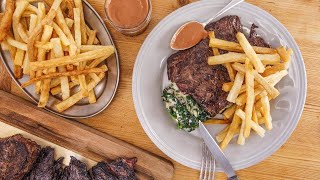 Rachaels Steak Frites and Creamed Spinach [upl. by Assenahs]