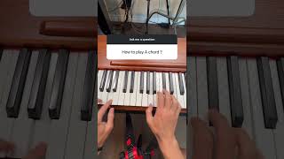 A Major Chord on Piano [upl. by Rinee556]