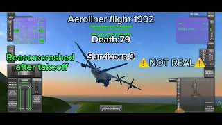 Aeroliner flight 1992 ⚠️NOT REAL ⚠️ [upl. by Belloir]