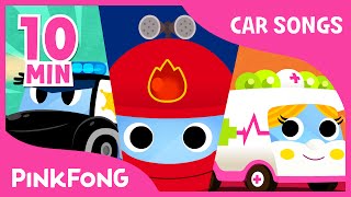 Police Car Song  Vehicle Songs  Car Songs   Compilation  PINKFONG Songs for Children [upl. by Herman]