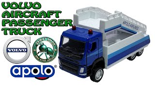 Apolo MSZ Volvo FM Aircraft Passenger Truck Miniatur Truk Tangga Pesawat Terbang Unboxing [upl. by Amitie]