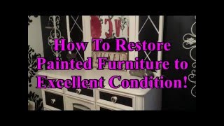 Restoring Painted Wood Furniture [upl. by Riggins276]