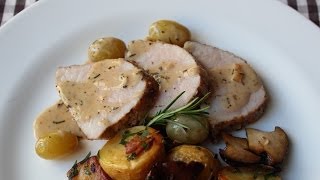 Pork Recipe Fail  How Not to Make Roast Pork Loin with Rosemary amp Grapes [upl. by Scotty]