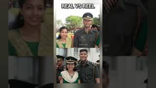 Amaran ❤❤movie real vs reel pair❤ [upl. by Oirotciv]