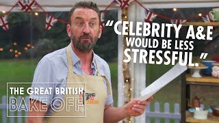 Lee Mack wings it moonwalks and gets the Hollywood Stare  The Great Stand Up To Cancer Bake Off [upl. by Giorgia]