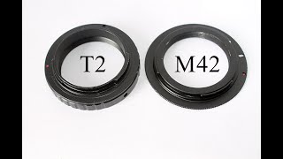 M42 and T2 lens mounts Both 42mm but are they the same [upl. by Aieken342]