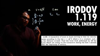 Irodov Problem 1119  Work Energy [upl. by Benito733]