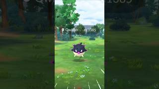 Catch qwilfish highest cp but💀inpokemongo viraltrendingshorts [upl. by Glynas467]