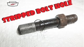 Quickly Fix a Stripped Aluminum Bolt hole copper wire trick sixtyfiveford [upl. by Harewood]