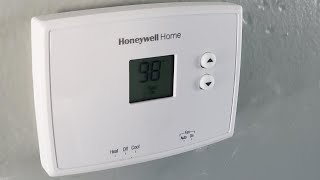 Honeywell Home Non Programmable Thermostat [upl. by Bekelja]