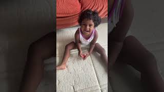 Baby doing Drama cutebaby happiness daddysgirl singapore [upl. by Attelrahs]