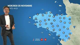 Bulletin météo pour le mercredi 20 novembre 2024 [upl. by Sunil659]