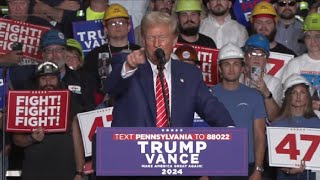 LIVE  President Trump Speaks At A Rally Johnstown Pa  August 30 2024 [upl. by Renie]