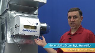 GeneralAire Drum Style Humidifier Troubleshooting  Water Leaking and Overflowing [upl. by Anaitak793]