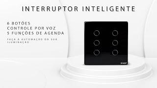 interruptor inteligente 4x4 com 6 botões zigbee  Controle toda iluminação por comando de voz [upl. by Neddy]