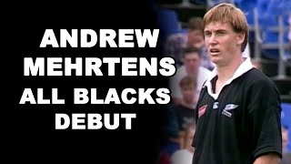 Andrew Mehrtens All Blacks Debut [upl. by Wynnie]